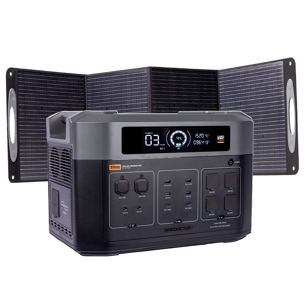 Grid Doctor 3300 EMP with Free 200W Solar Panel