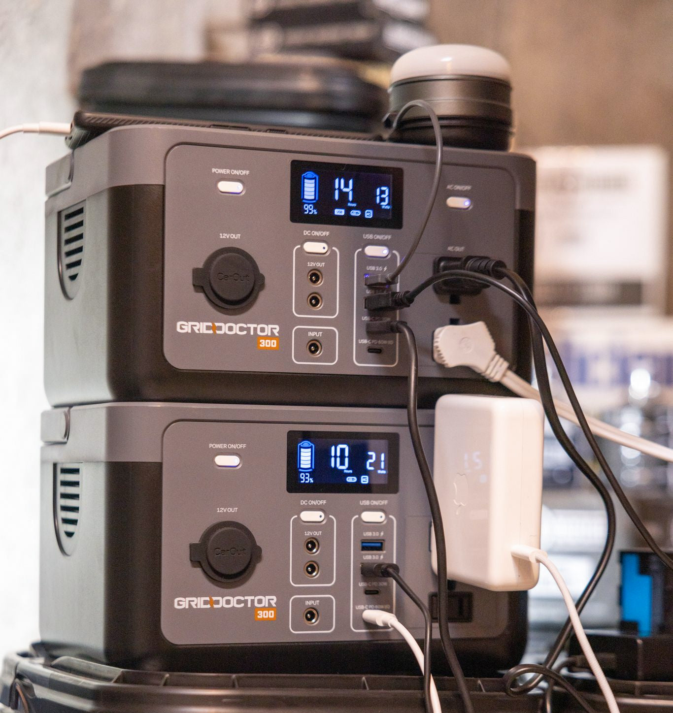 Two Grid Doctor 300s stacked