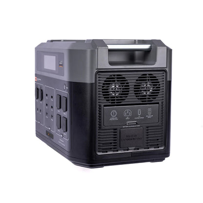 Side view of the Grid Doctor 3300 EMP showing the cooling fans.