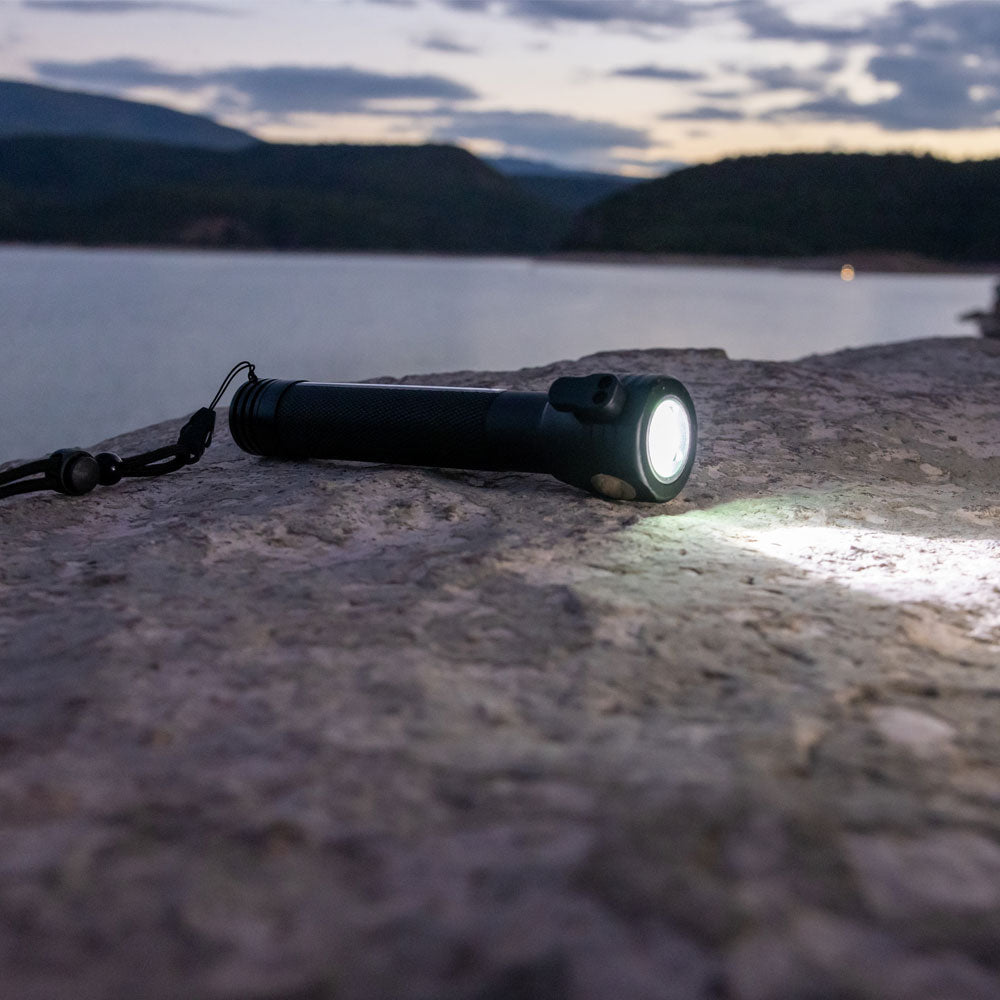 9-in-1 Multi-Function LED Solar Rechargeable Flashlight